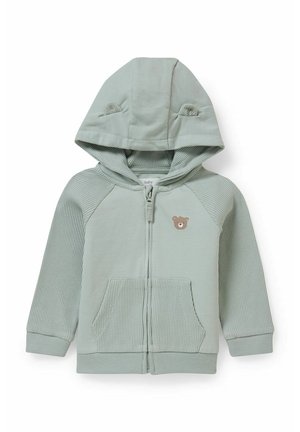 Sweater met rits - mint green