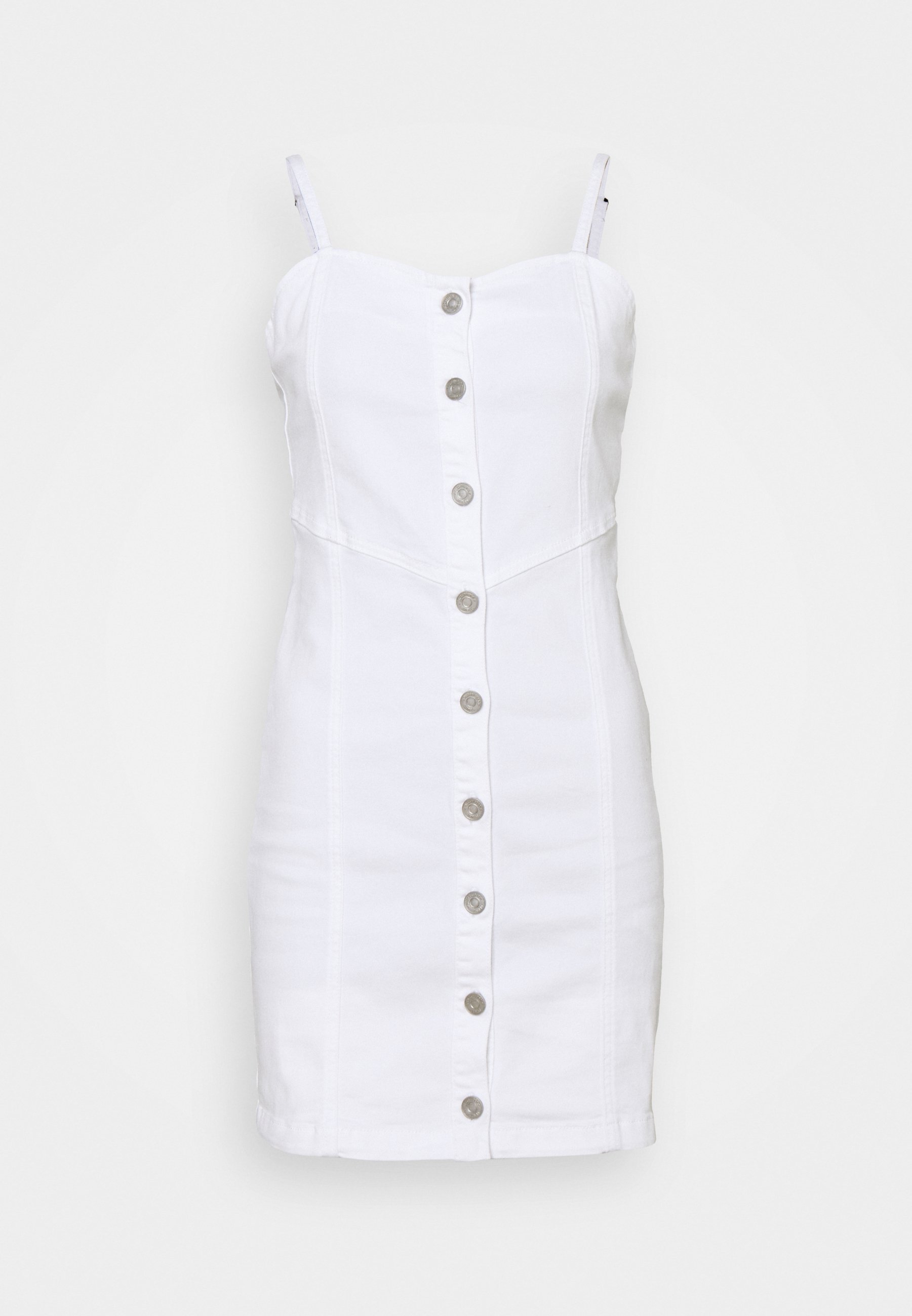CAMI DRESS - Denim dress - white 