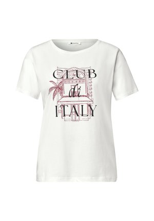 Street One, T-SHIRT MIT RUNDHALS UND ARTWORK - T-Shirt print - off white