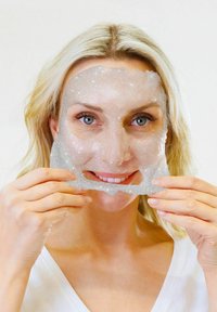 âme pure JELLY GLOW RUBBER MASK SILVER – PEEL-OFF – HYALURONIC ACID HYDRATING & ANTI-AGING FACE MASKS – 4 PCS - Ansiktsmaske