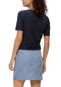 s.Oliver MIT FRONT - T-Shirt print - navy