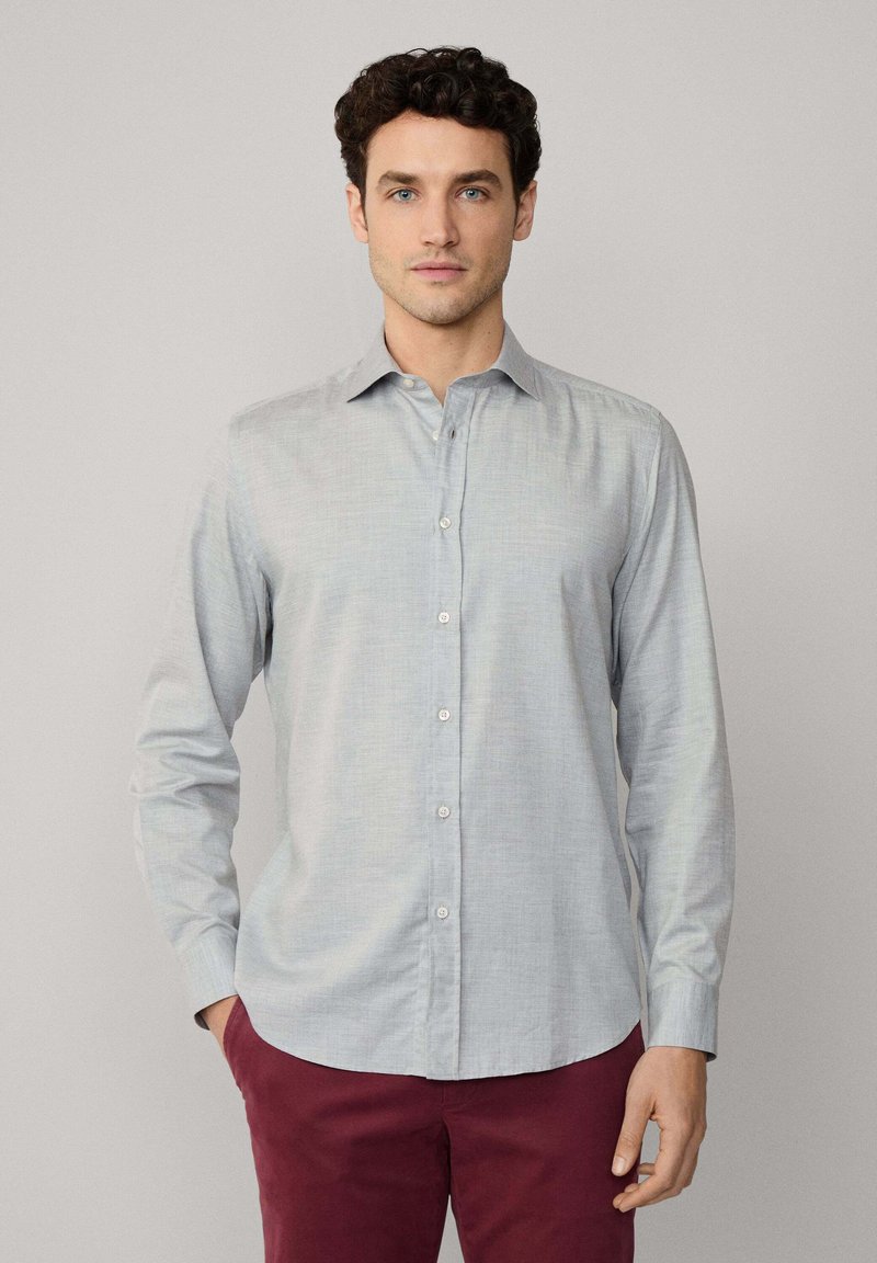Façonnable Overhemd - light grey marl