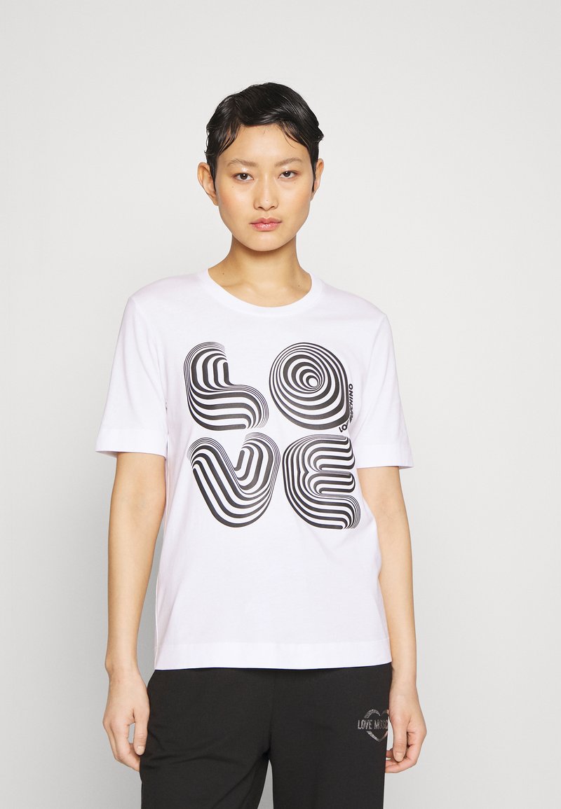 Love Moschino Tshirt imprimé white/blanc ZALANDO.FR