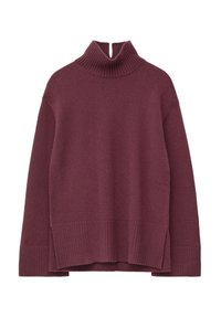 OVERSIZED TURTLENECK - Strickpullover - burgundy