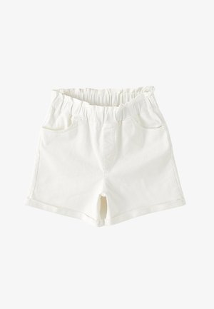 BASIC GABARDINE WITH ELASTIC WAIST - Shorts - ecru