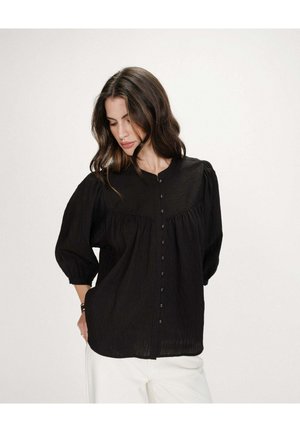À MANCHES BALLONS - Blouse - noir