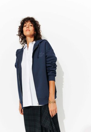 Sweat zippé - imprimé marine