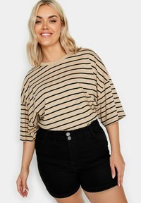 Yours Clothing ELASTICATED WAIST - Farkkushortsit - black