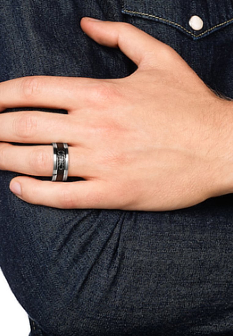 Fossil Ring - silver-coloured