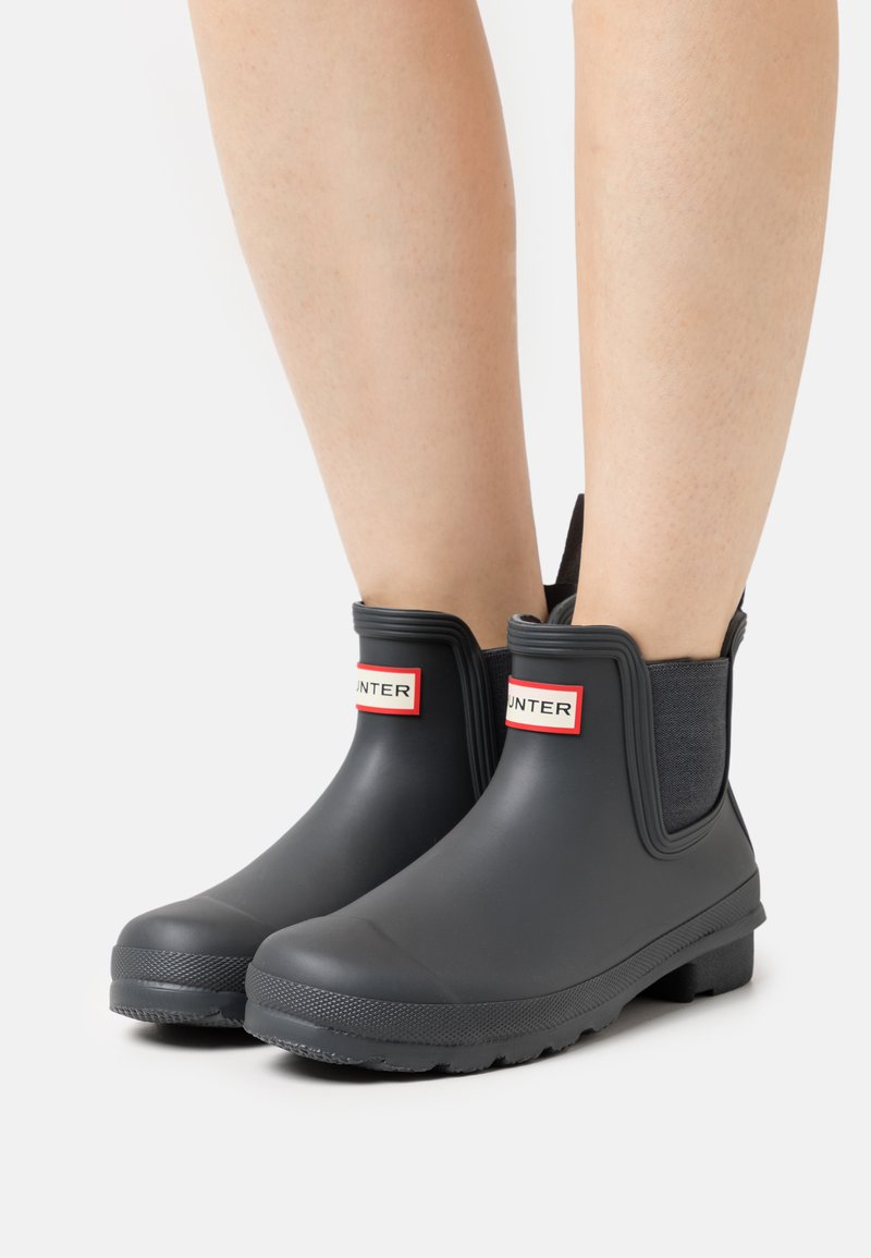 Hunter ORIGINAL WOMENS CHELSEA BOOT Wellies dark slate/dark grey Zalando.de