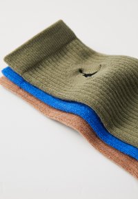 Jordan EVERYDAY CUSH CREW 3 PACK UNISEX  - Calcetines de deporte - game royal/medium olive/archaeo brown/black