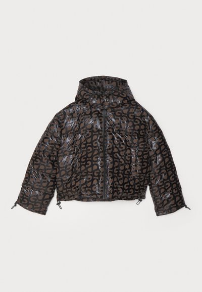 Stine Goya HOODED LONG SLEEVE PUFFER PADDED OUTERWEAR - Casaco de inverno - brown/black