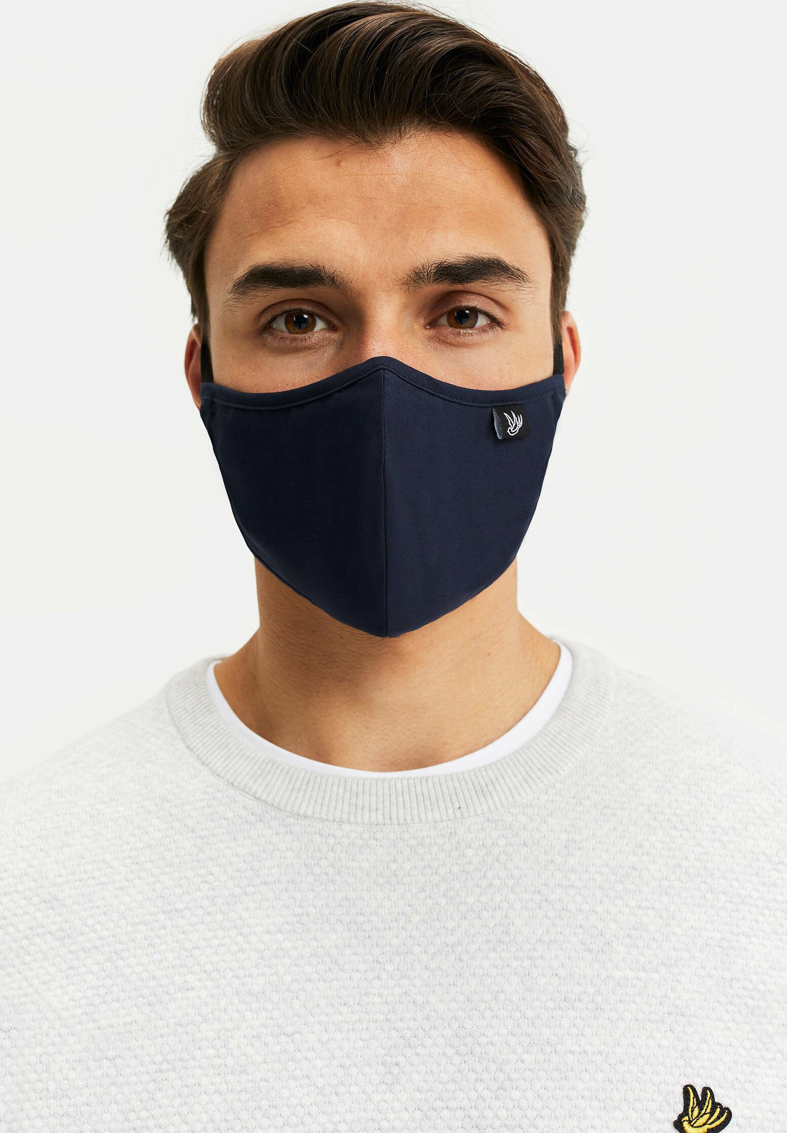 WE Fashion Stoffen mondkapje - dark blue/donkerblauw - Zalando.nl
