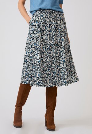 Damart, GRAPHIC TREND - Gonna a campana - floral blue