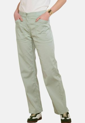JOGGER WITH UTILITY POCKETS   - Trousers - khaki mint