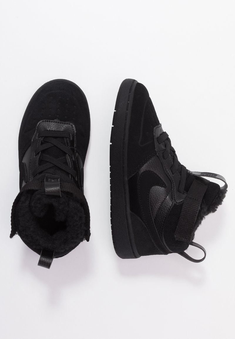 Nike Sportswear COURT BOROUGH MID WINTERIZED  - Čevlji za dojenčke - black/white
