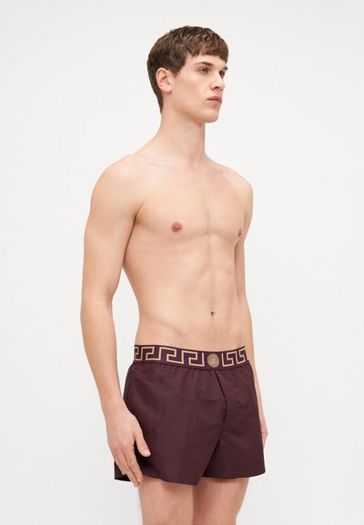Versace SWIM BOXER NEW LOGO - Kopalne hlače - dark aubergine/gold