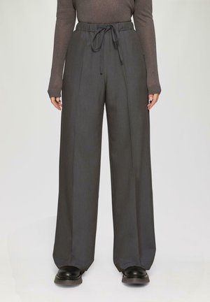 LÄSSIGE  MIT GUMMIZUG - Broek - anthrazit