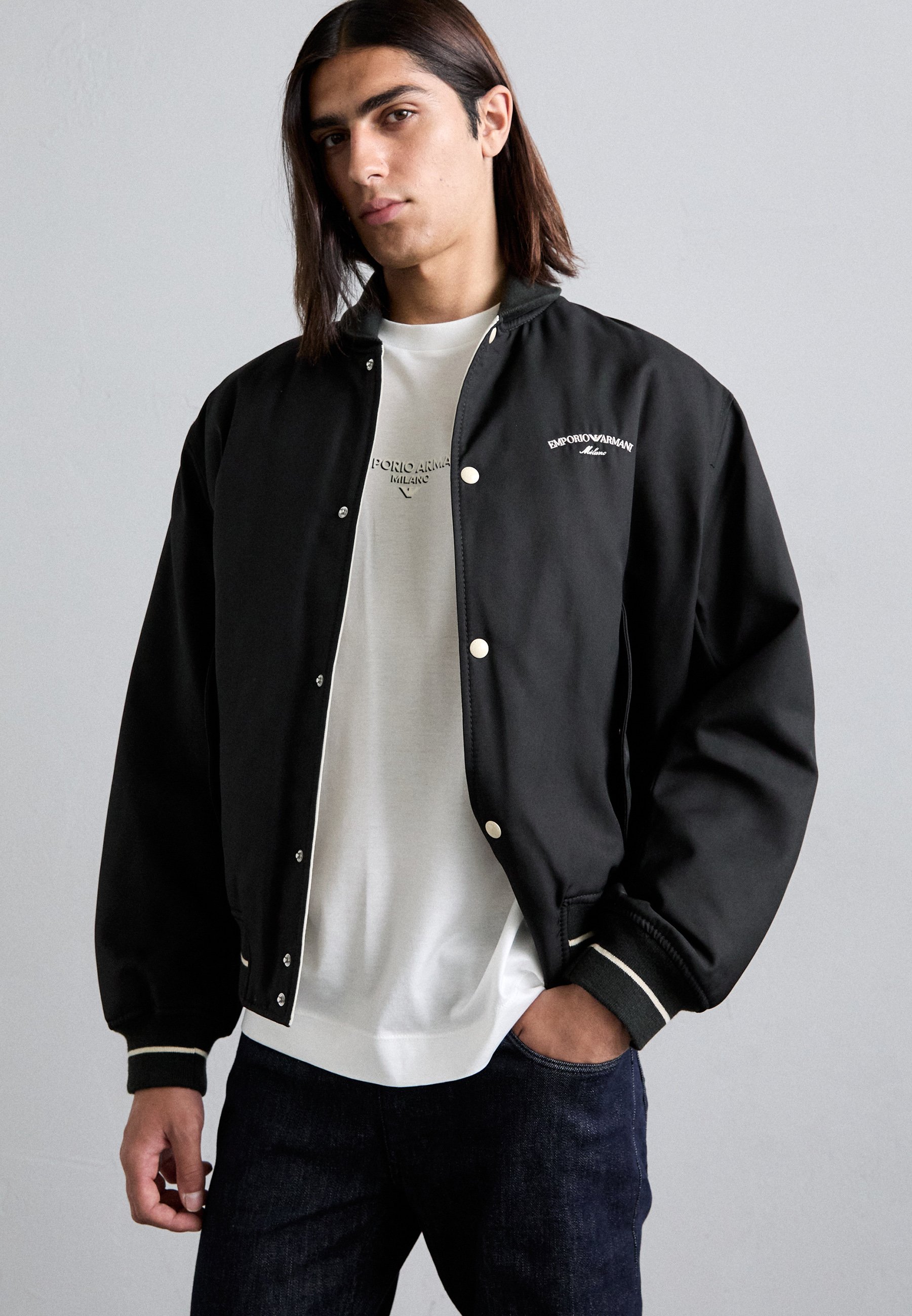 Emporio Armani JACKET - Bomber Jacket - black beauty/black
