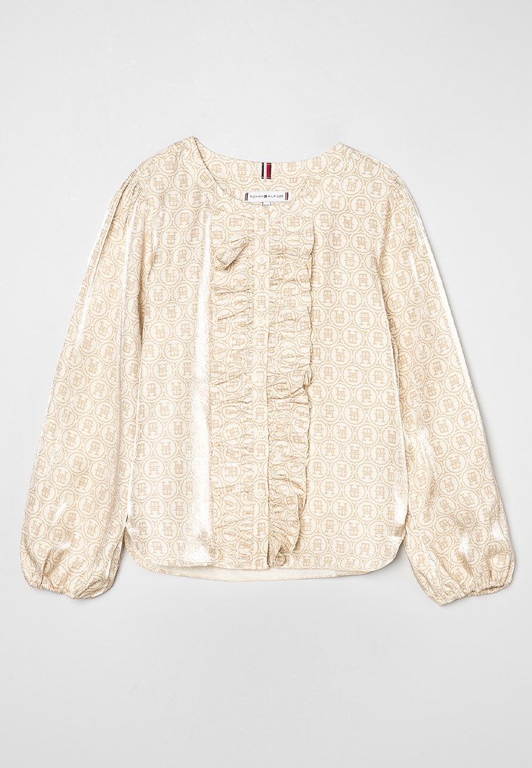 Tommy Hilfiger Overhemdblouse zandkleur