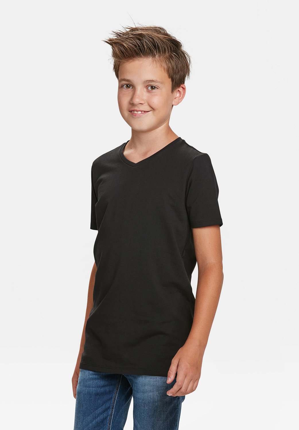WE Fashion WE FASHION JONGENS BASIC T-SHIRT, 2-PACK - T-shirt basic -  black/zwart - Zalando.nl