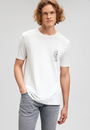 SHORT SLEEVE  - Print T-shirt - antique white