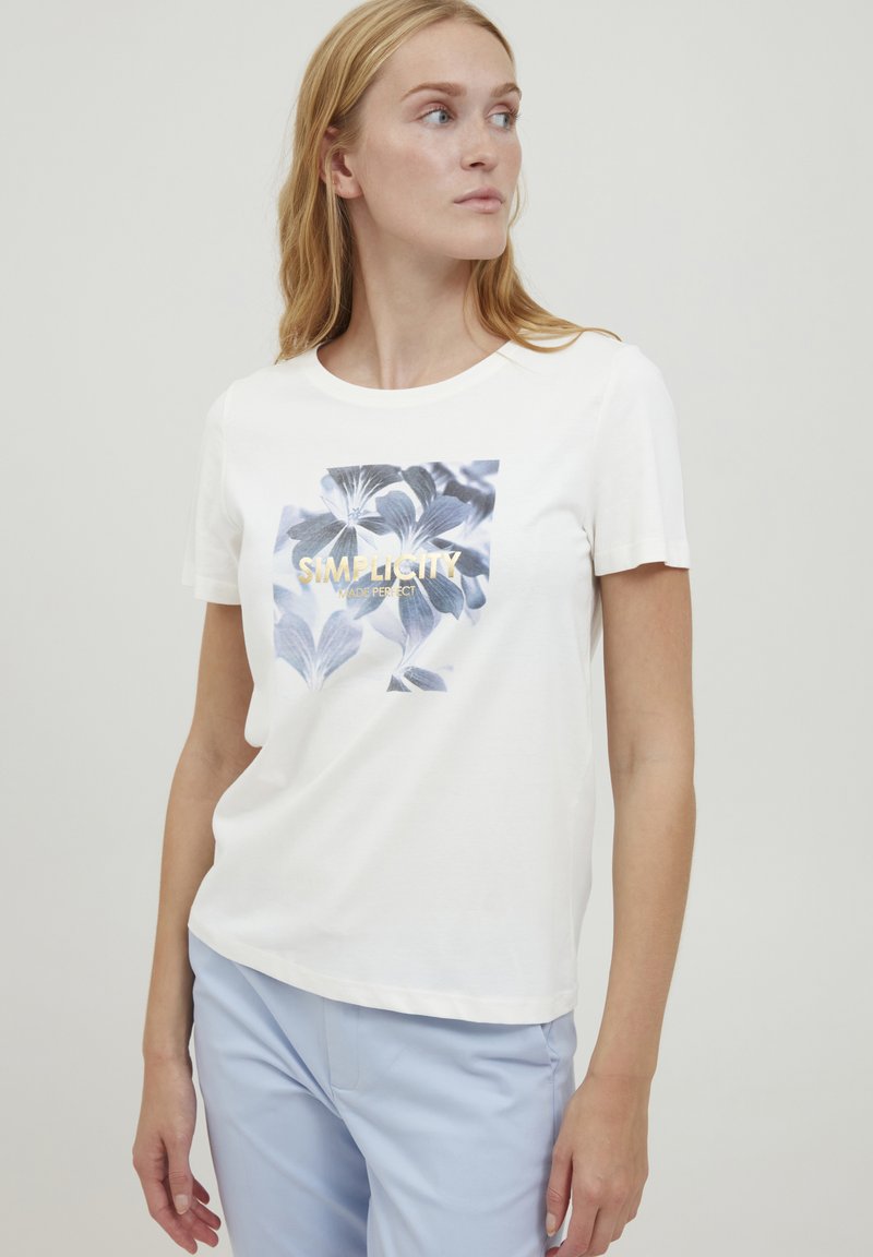 B.YOUNG dame t-shirt PYPANDINNA - Optical White