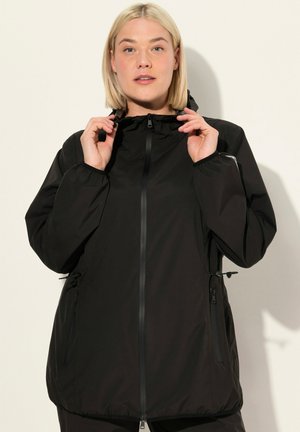 Ulla Popken Waterproof jacket - black
