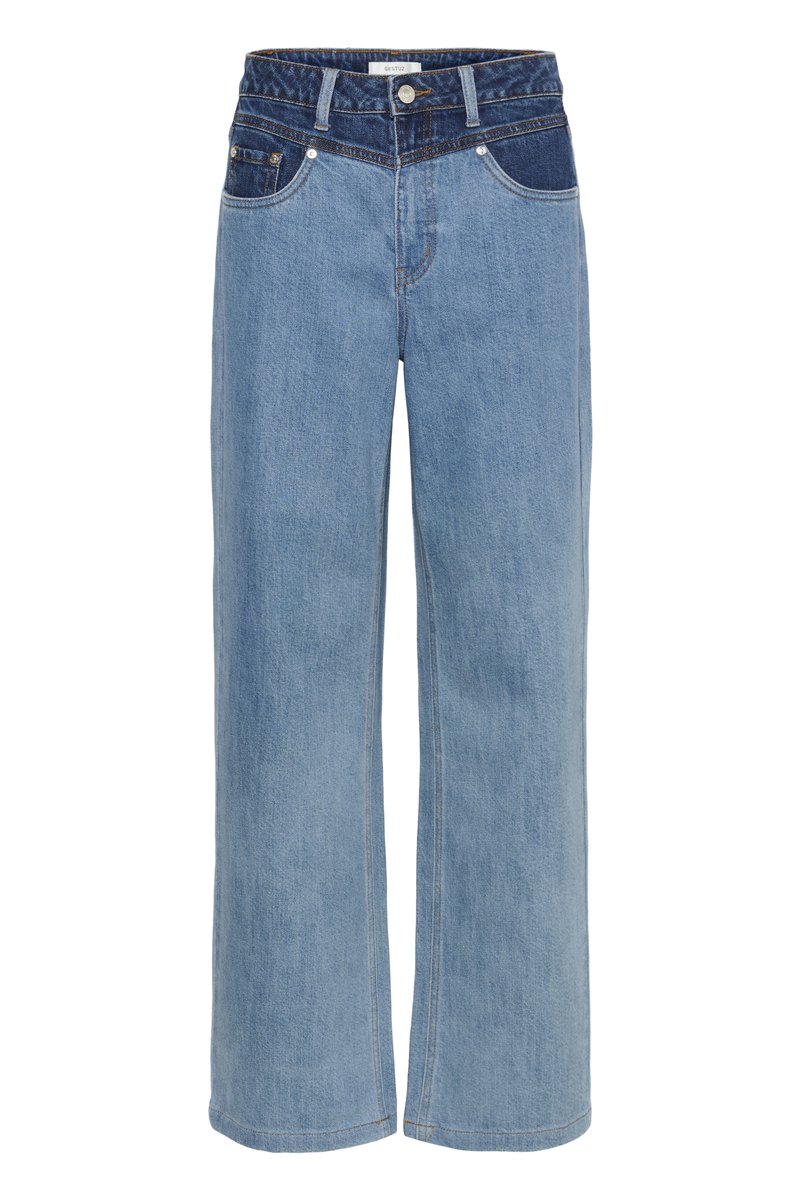 Gestuz Straight leg jeans blauw denim/bluedenim