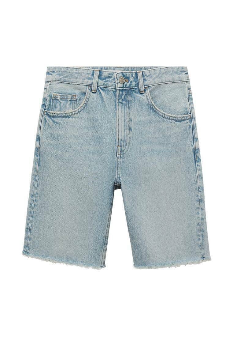 Mango Jeansshort lichtblauw