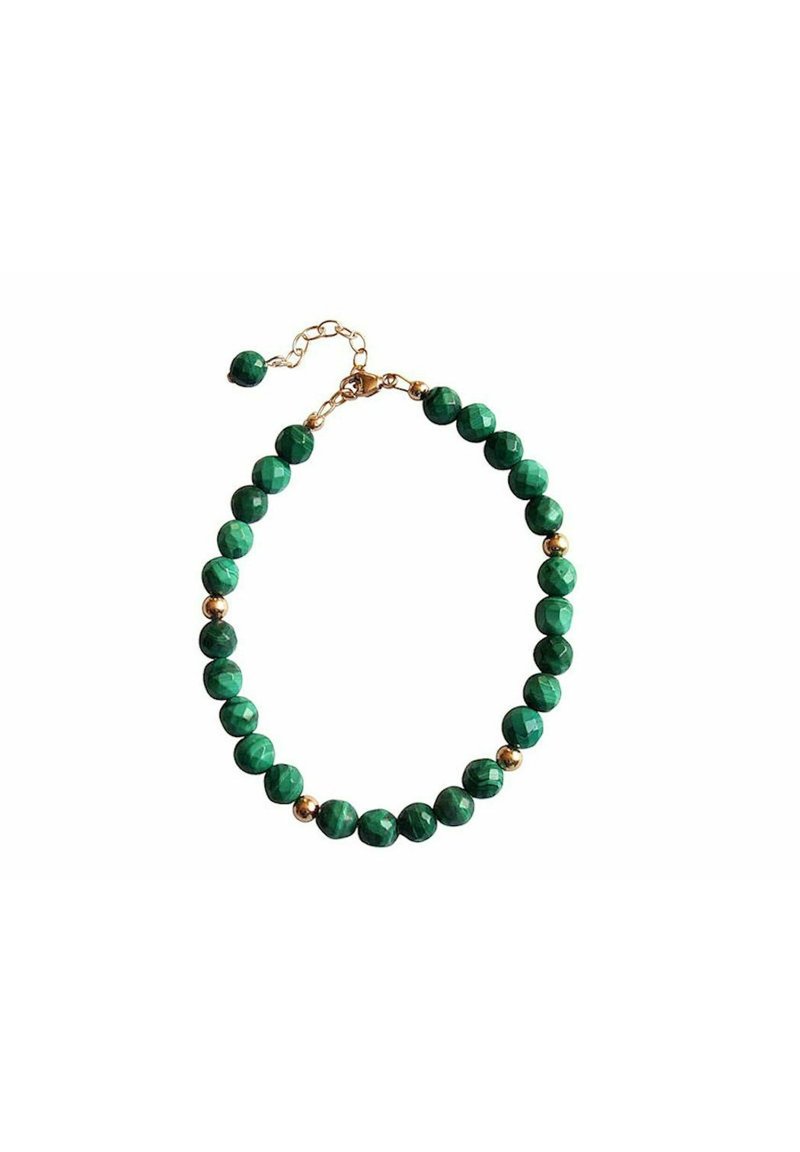 1 Natürliche 8 Mm Malachit Stein Perlen Armband Grüne Edelstein Stretch Armband - Schweiz