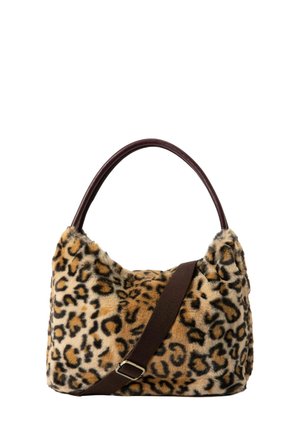 Sissy-Boy SCHULTER MIT LEOPRINT ZUM WENDEN - Handtasche - braun