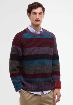 Barbour PAUL SMITH LOVES BARBOUR MULTI STRIPED CREW NECK JUMPER UNISEX - Camisola - multi-coloured