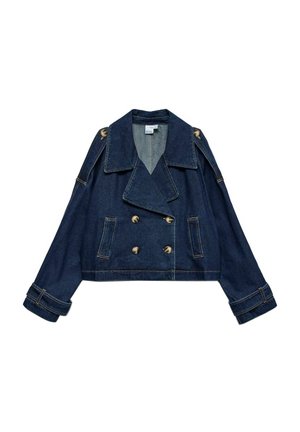 Vero Moda, VMLELOU LS SHORT TRENCHCOAT MIX NOOS - Veste en jean - dark blue denim