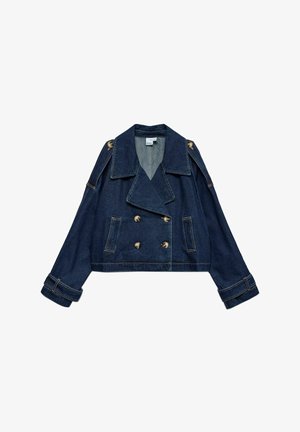 Vero Moda, VMLELOU LS SHORT TRENCHCOAT MIX NOOS - Veste en jean - dark blue denim
