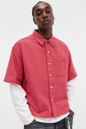 BDG Urban Outfitters ARLO CHECK - Hemd - red