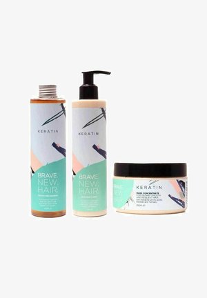 Brave. New. Hair. 3-PACK BRAVE. NEW. HAIR. KERATIN SCHAMPOO + CONDITIONER + MASK - Hiusnaamio - transparent