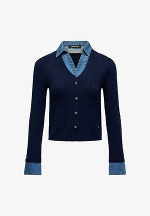 Salsa Jeans, SALSA JEANS LANGARM-SHIRTS SLIM - Chaqueta de punto - bleu