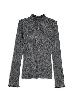 Striktrøje - mottled grey