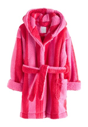 Next REGULAR FIT - TEDDY  - Badekåber - pink/red stripe