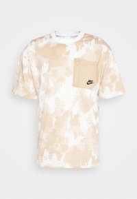 Nike Sportswear Triko s potiskem - beige/black