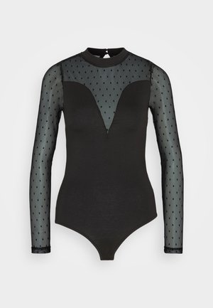 Pieces PCSECIL BODY - Long sleeved top - black
