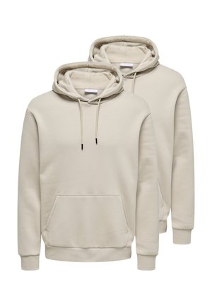 2 PACK  - Kapuzenpullover - silver lining