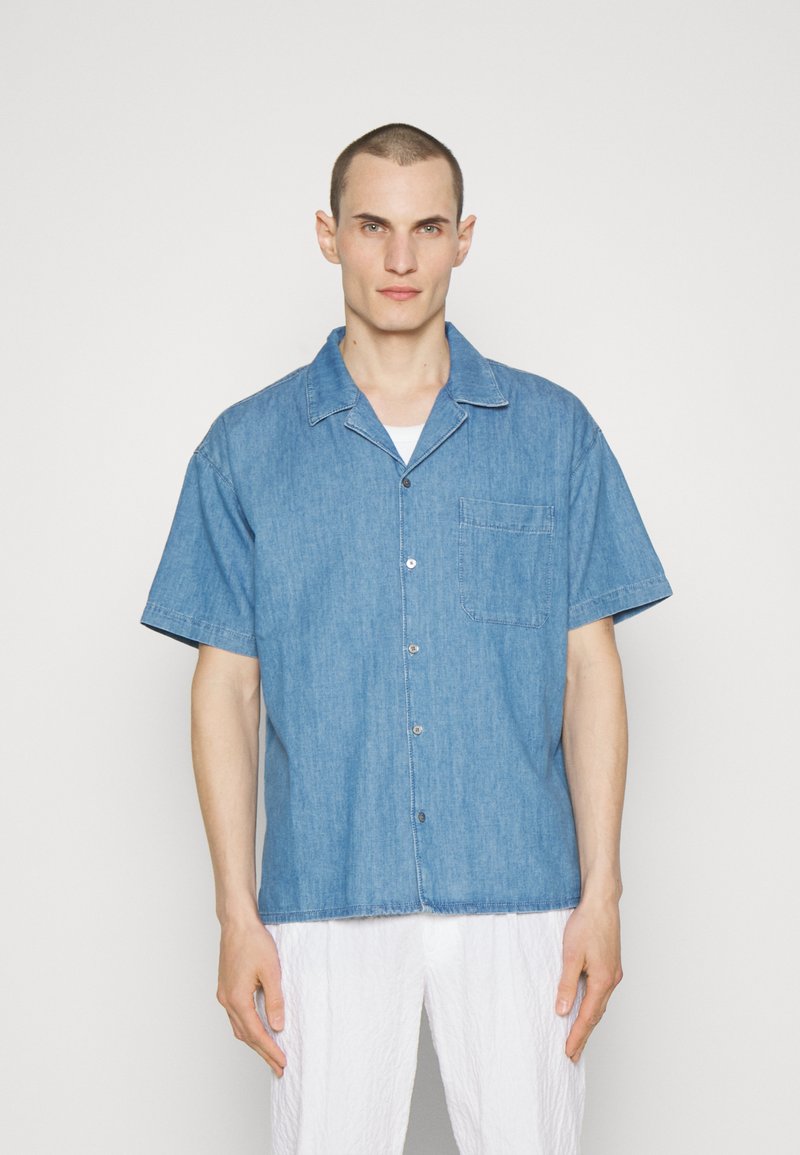 FRAME DENIM CAMP COLLAR SHIRT - Shirt - salt water/blue denim - Zalando