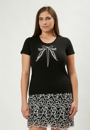 BOW  - T-shirt print - black