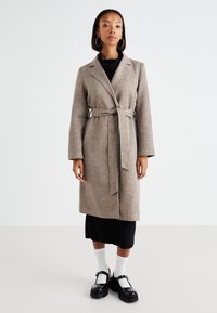 ONLY ONLNICOLE LIGHT WRAP  - Classic coat - walnut melange