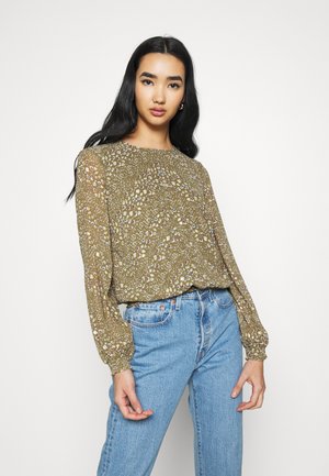 VMGAJA O NECK - Long sleeved top - dark green