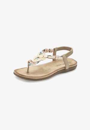 LASCANA, LASCANA ZEHENTRENNER - T-bar sandals - beige