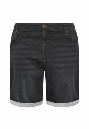 BadRhino, MEN'S DENIM SHORTS - Jeansshort - black