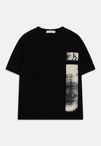 Calvin Klein Jeans GLITCHED MONOGRAM - Triko s potiskem - black